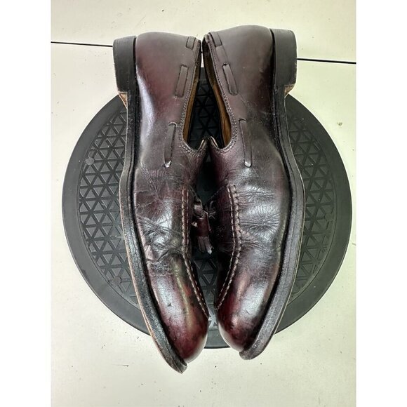 Alden 663 Classic Burgundy Calfskin Leather Tassel Loafers 10 A/C Made in USA main image 8